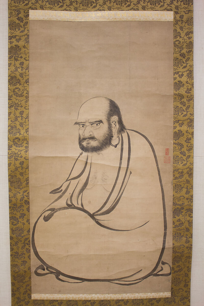Bodhidharma, who cut off his eyelids, and where they fell on the ground, a tea plant sprung up